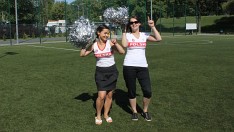 Ania i Kasia zagrzewają latoligowców do gry